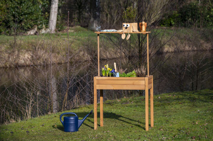 dobar Hochbeet Florenz mit erhöhter Ablage